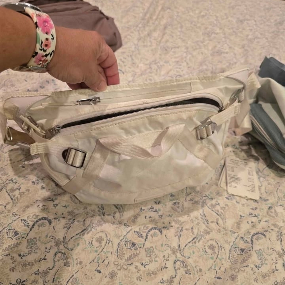 Athleta Cream Crossbody Bag